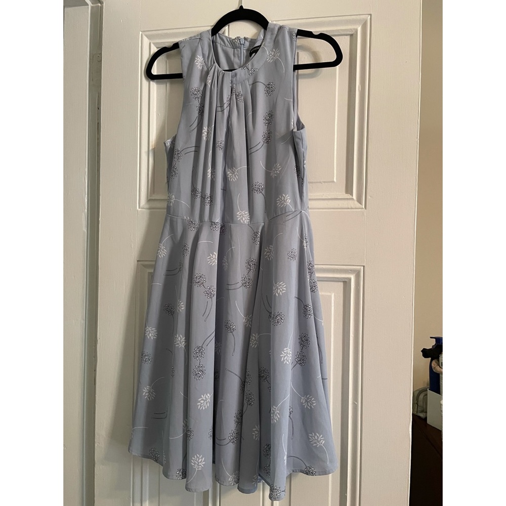 Banana Republic Light Blue Floral Dress